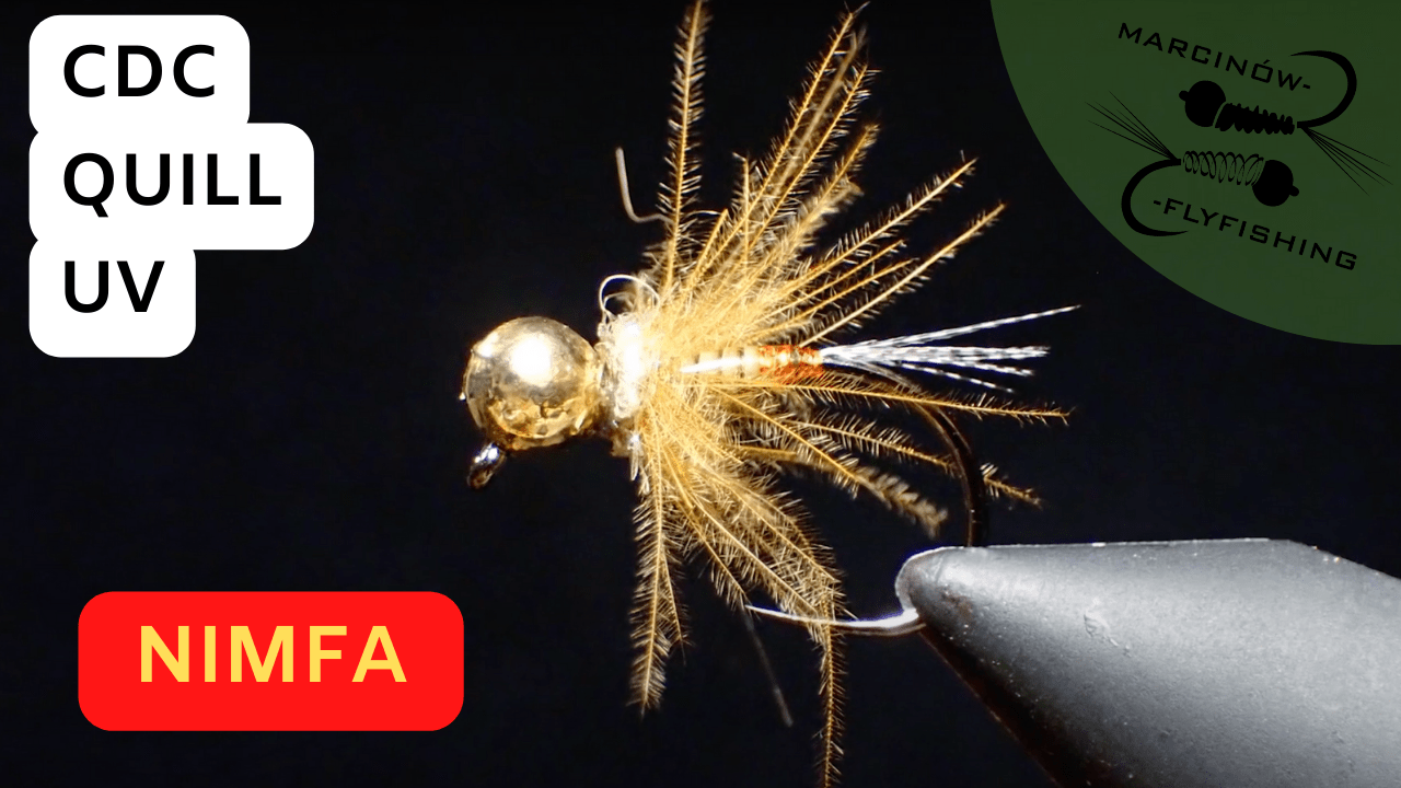 Nimfa | Hak jigowy, CDC, lakier UV, quill